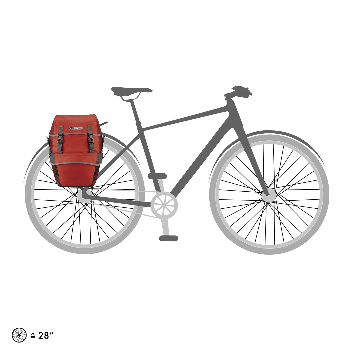 BikePacker sacoche de porte-bagages Salsa - dark chili (imperméable QL2.1)