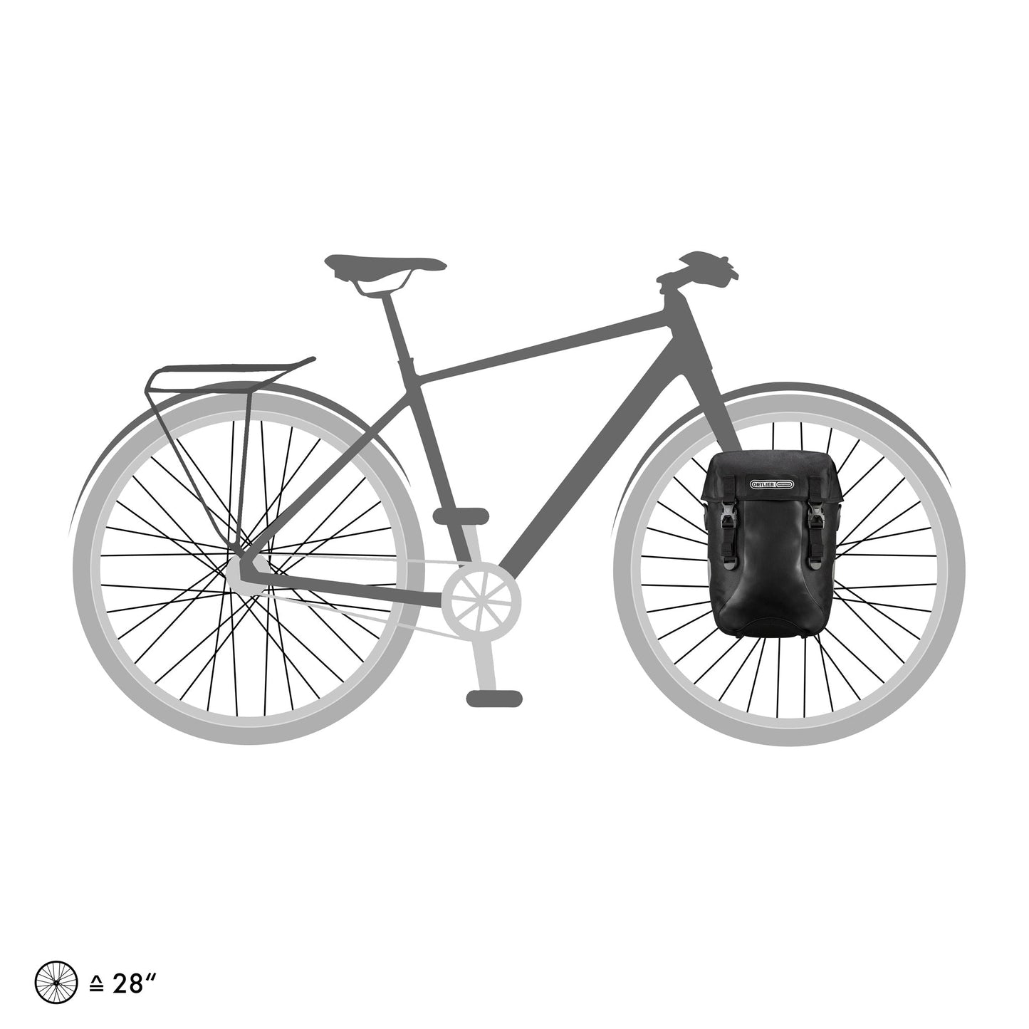 Sport Packer sacoche de porte-bagages Red - black (QL2.1)