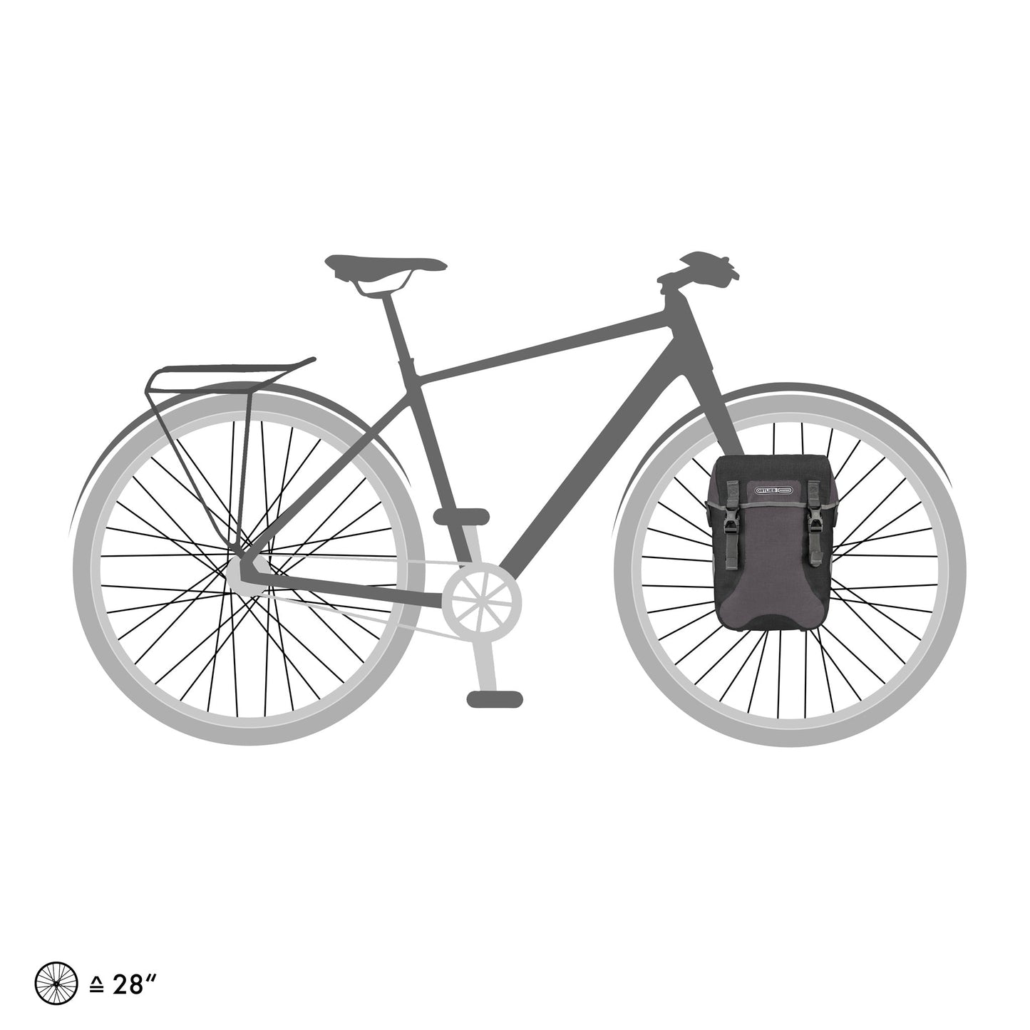 Sport Packer : sacoche de porte-bagages QL2.1 – Granite - black