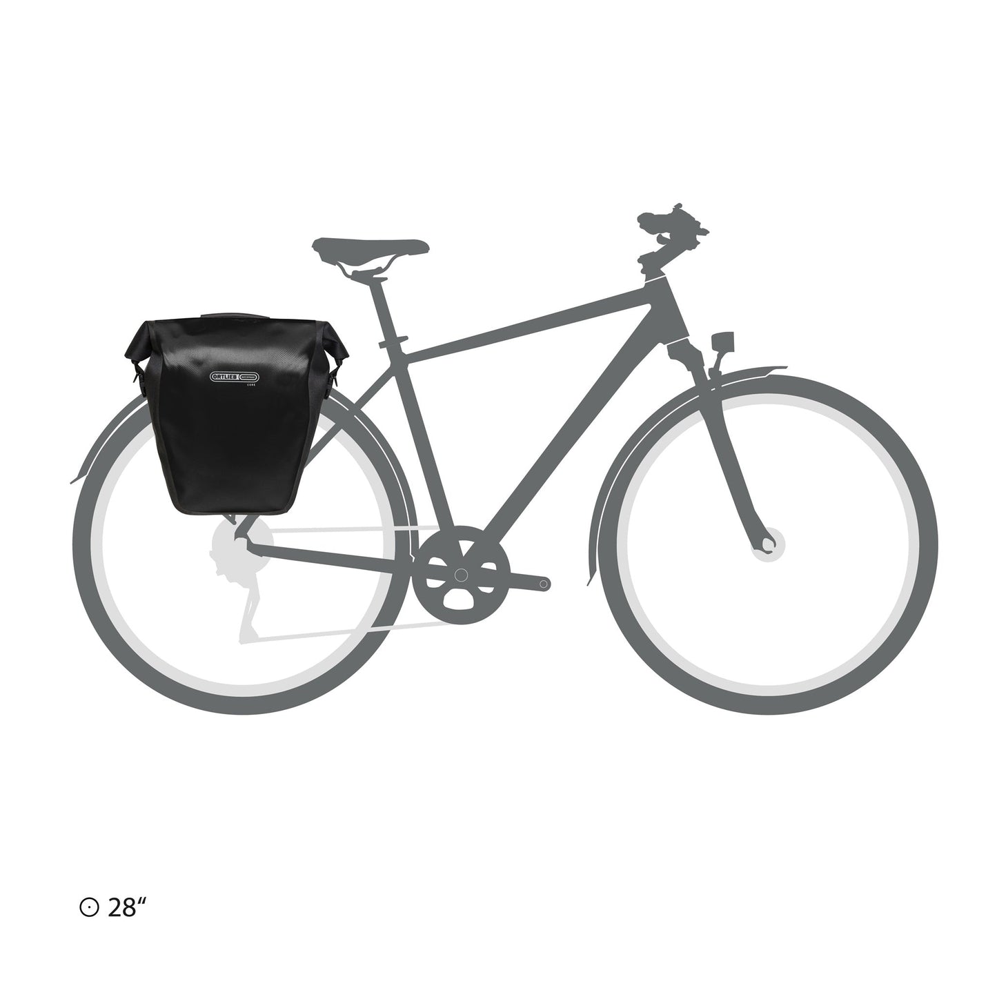 Sacoche de porte-bagages Red - black – BackRoll QL2.1 roll‑top