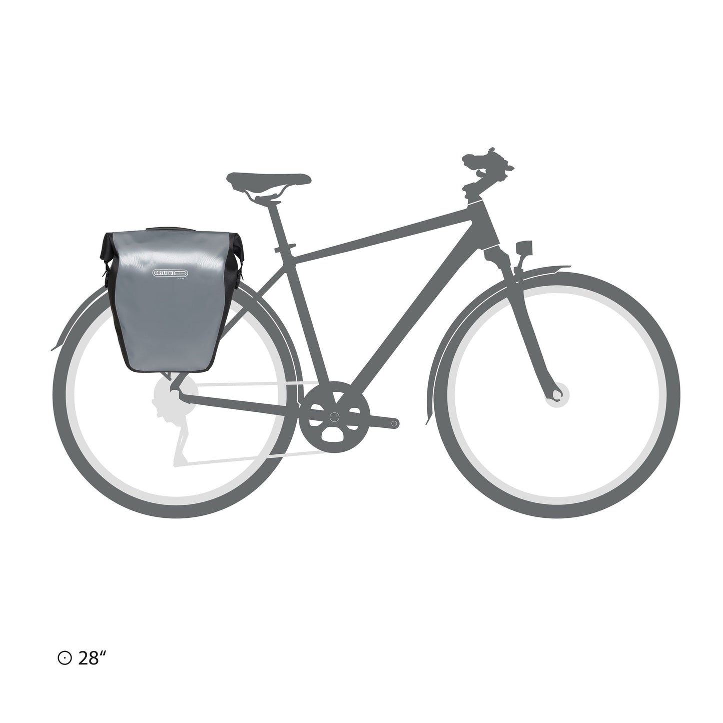 Sacoche de porte-bagages Red - black – BackRoll QL2.1 roll‑top
