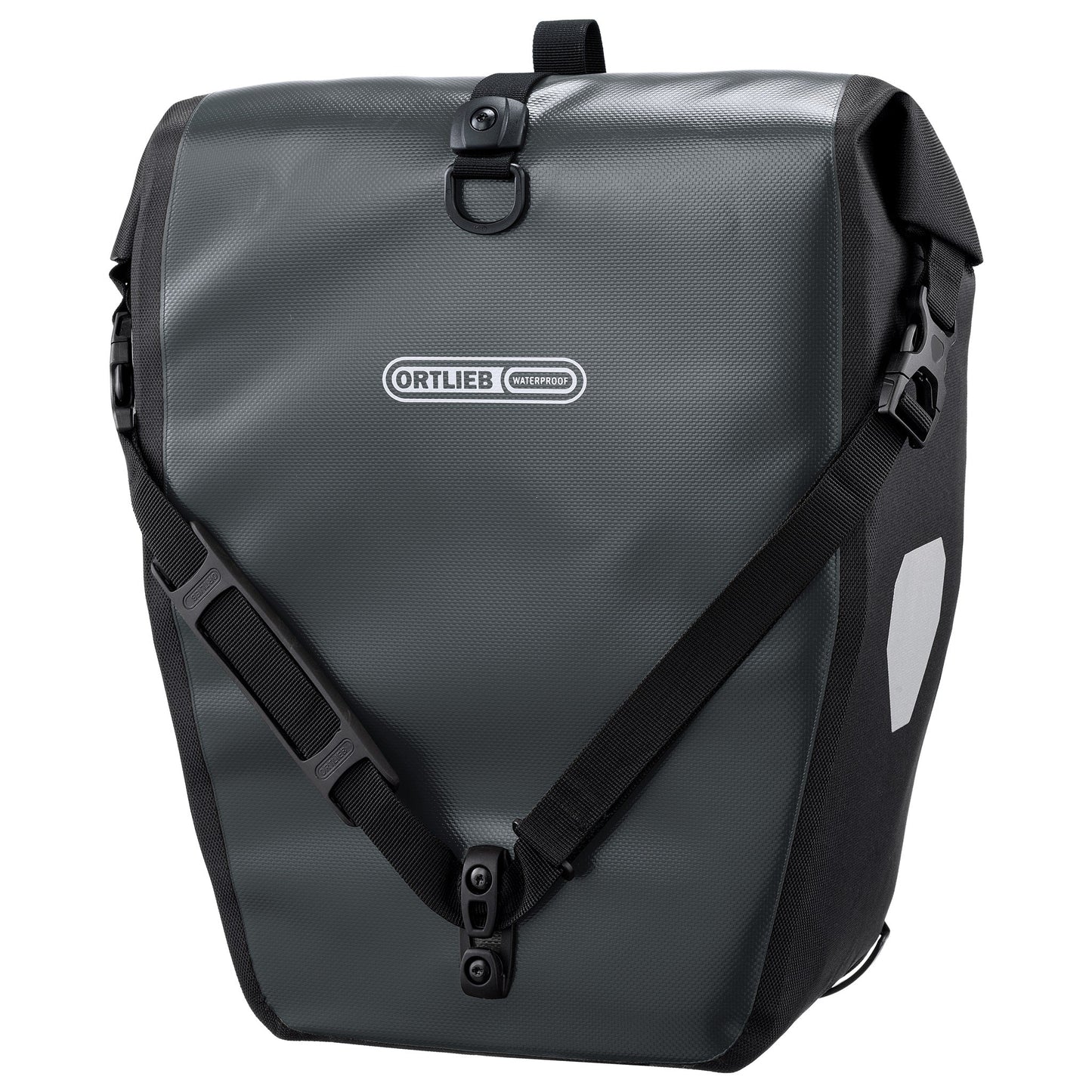 Sacoche de porte-bagages BackRoll | imperméable QL2.1 roll‑top Asphalt - black