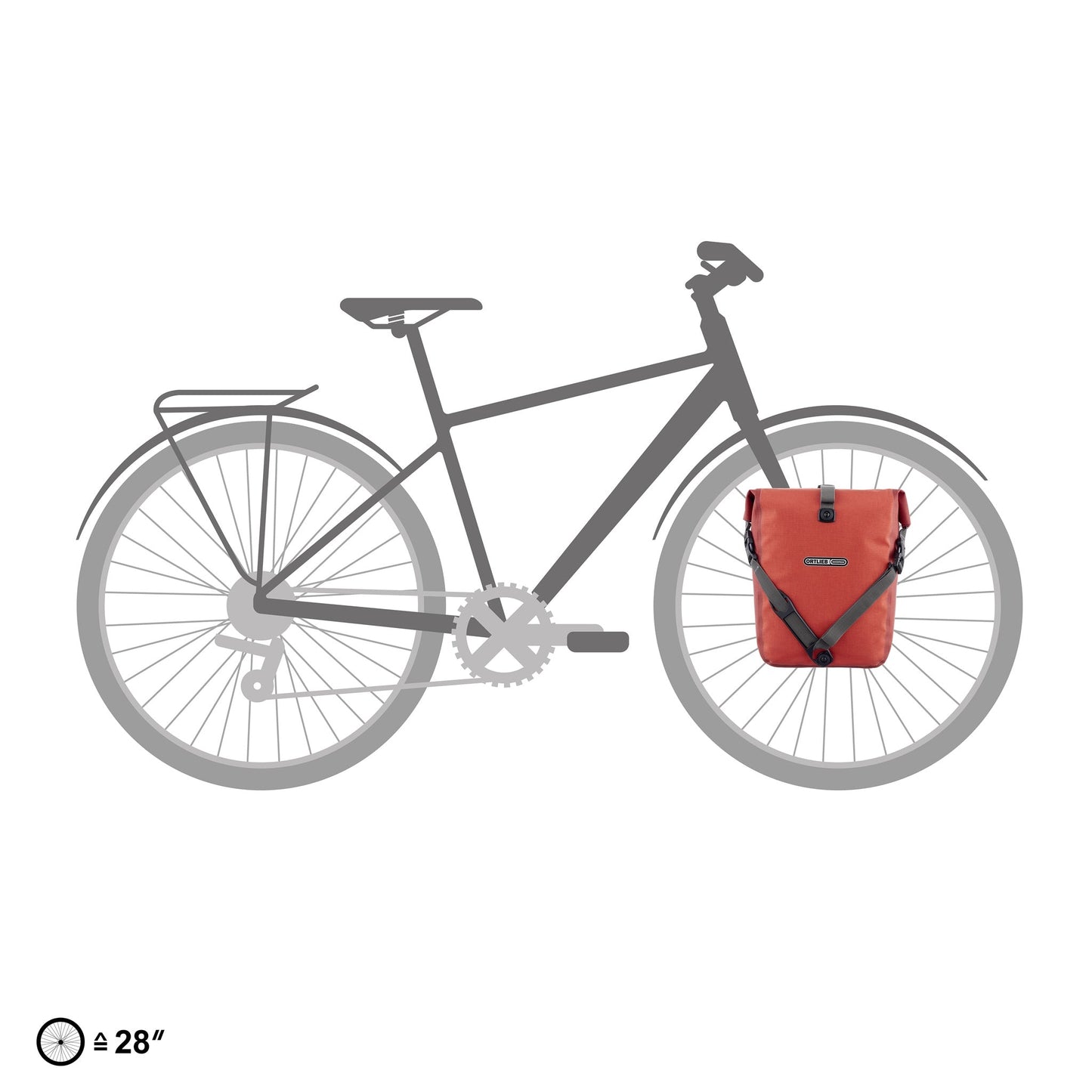 SportRoll : sacoche de porte-bagages QL2.1 roll‑top – Kiwi - moss green