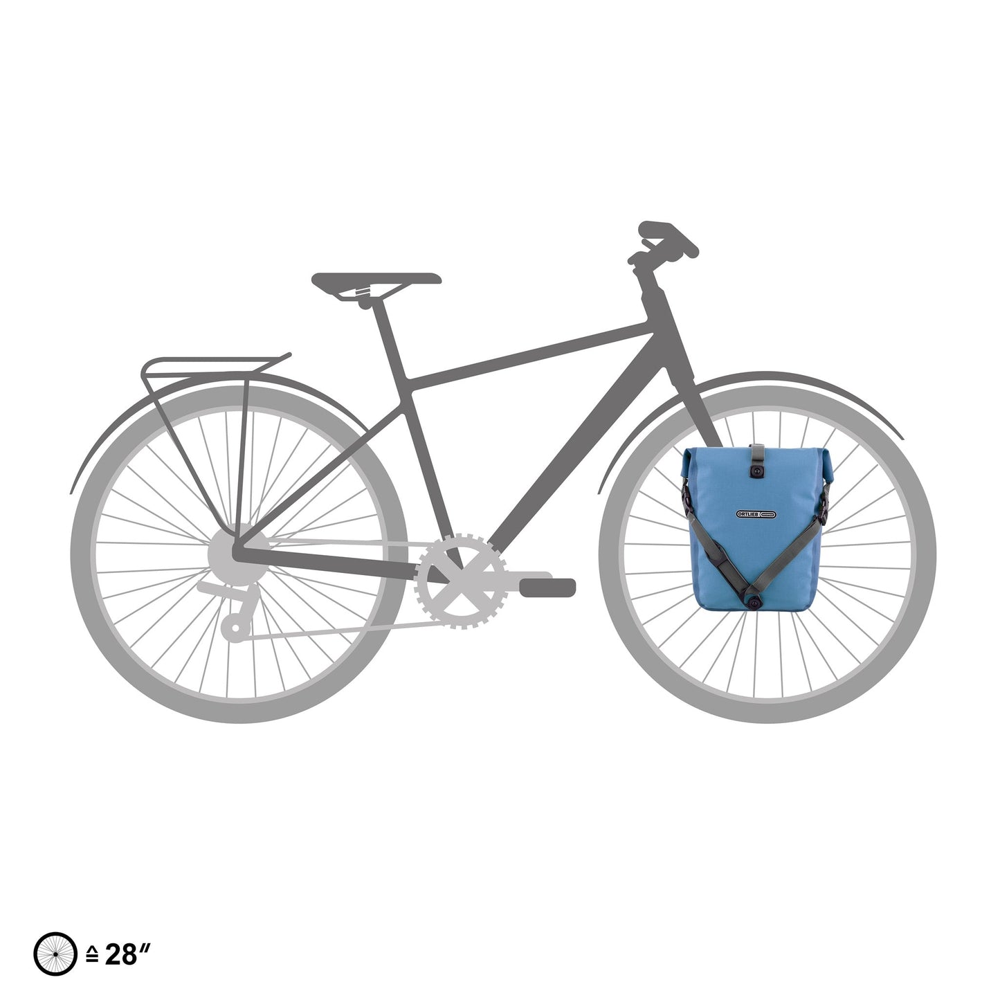 SportRoll : sacoche de porte-bagages QL2.1 roll‑top – Kiwi - moss green