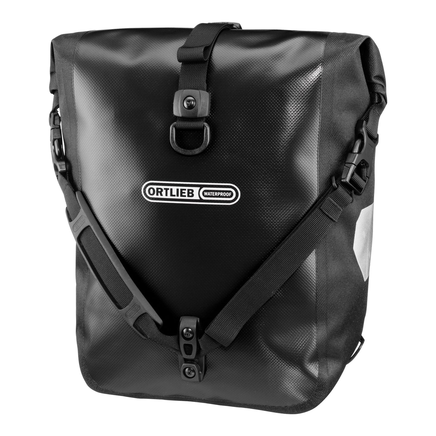 SportRoll : sacoche de porte-bagages QL2.1 roll‑top – Noir
