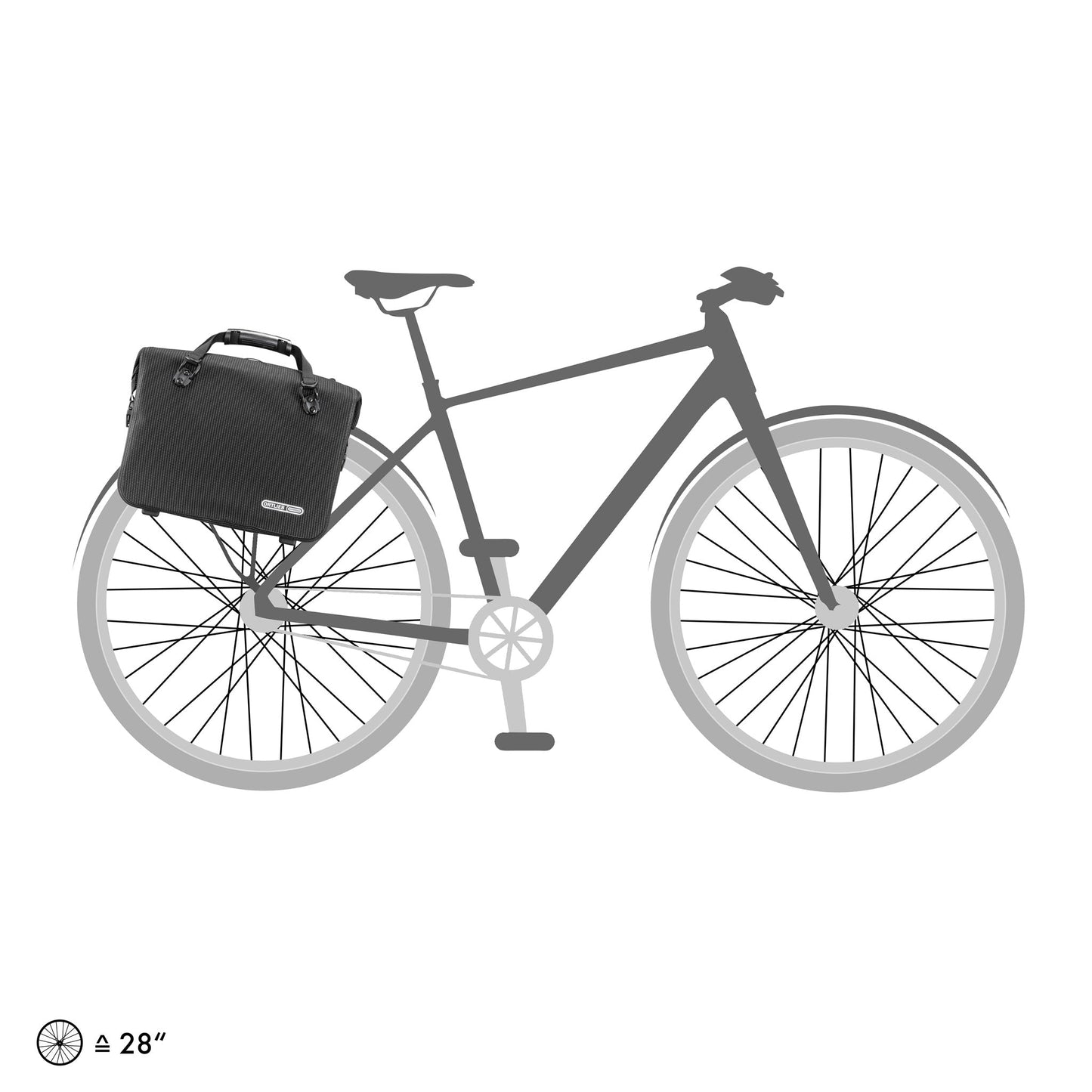 Office High sacoche de porte-bagages (imperméable QL3.1 QL2.1 roll‑top)