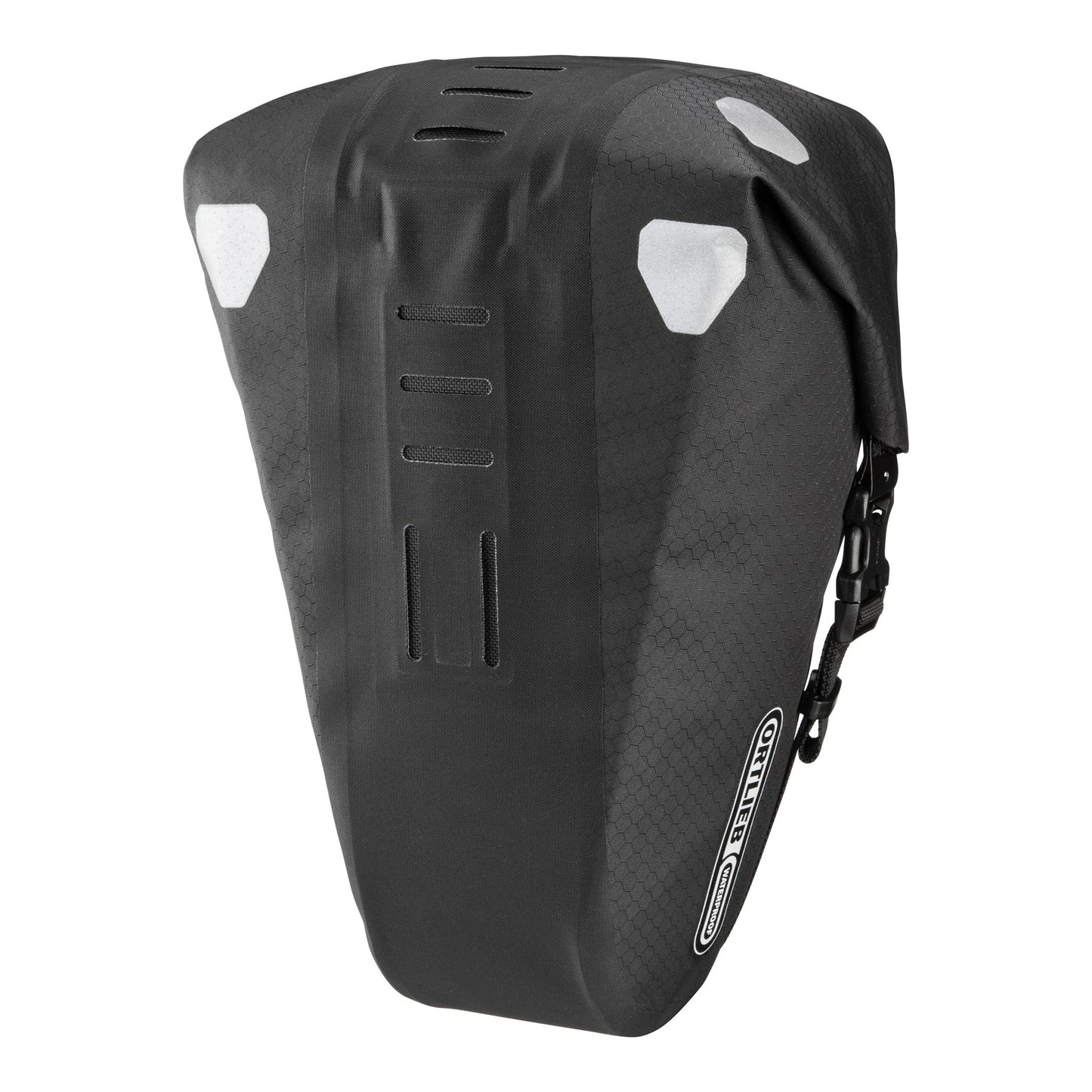 Sac de selle Saddle | imperméable roll‑top Black matt
