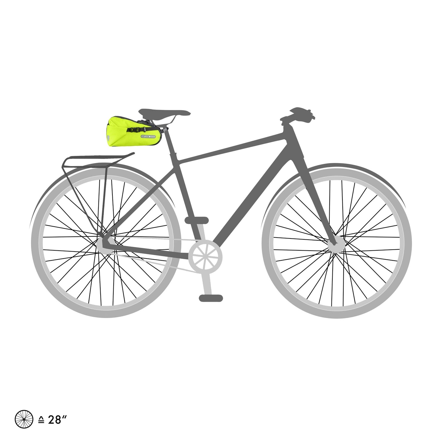 Saddle High sac de selle (imperméable roll‑top)