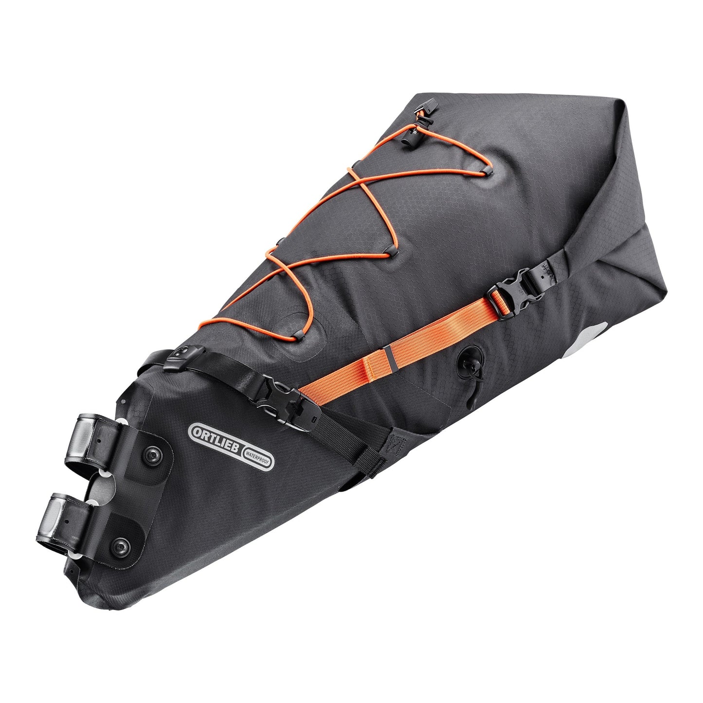 SeatPack : sac de selle imperméable roll‑top – Black matt