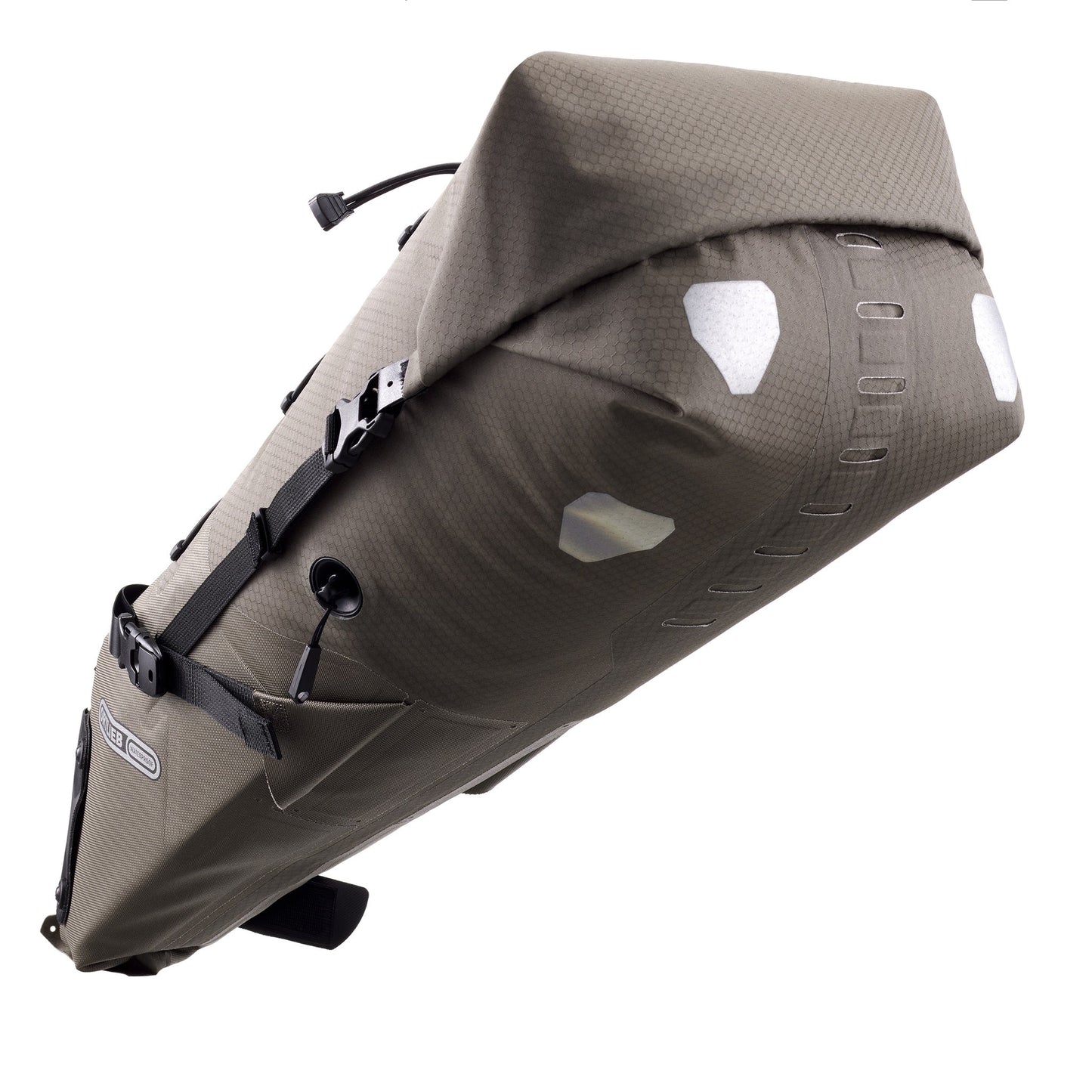 SeatPack : sac de selle imperméable roll‑top – Black matt