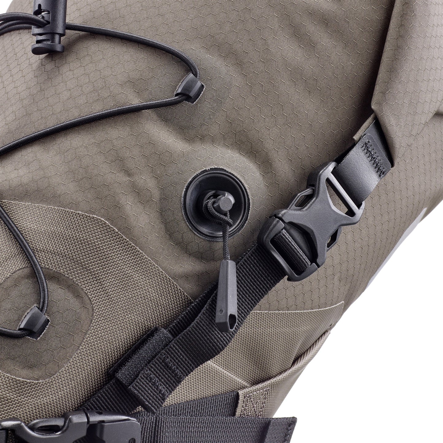 SeatPack : sac de selle imperméable roll‑top – Black matt