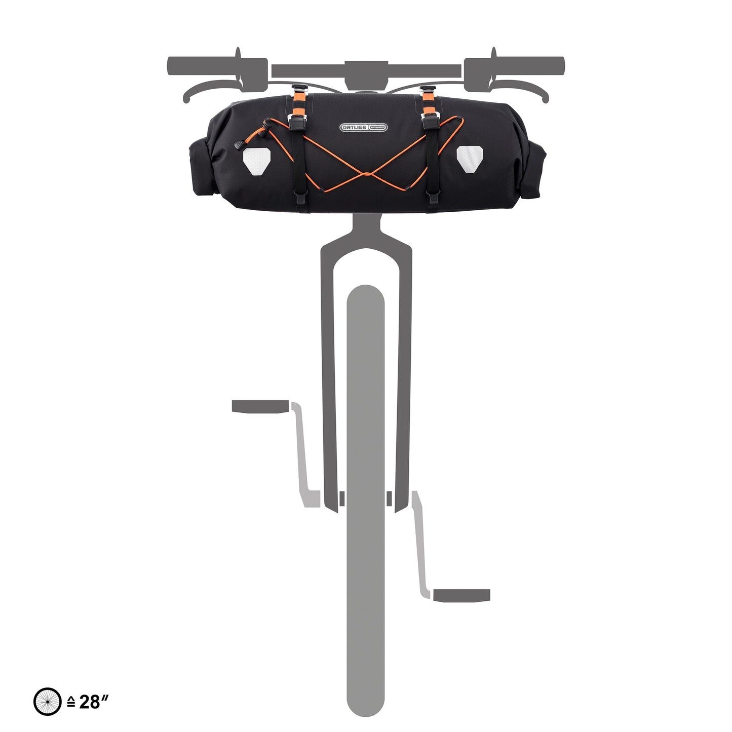 Handlebar Flex – sacoche de guidon roll‑top Black matt