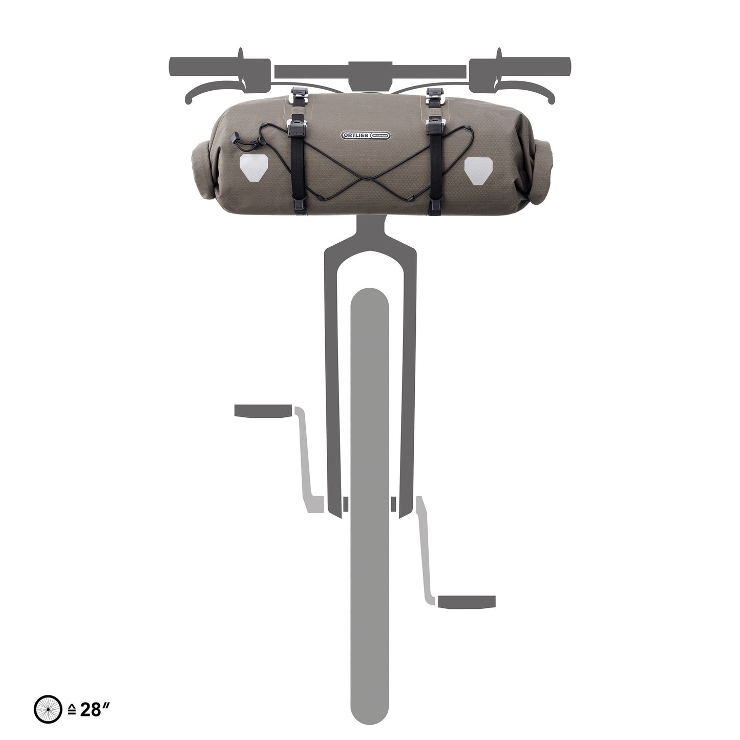 Handlebar Flex – sacoche de guidon roll‑top Black matt