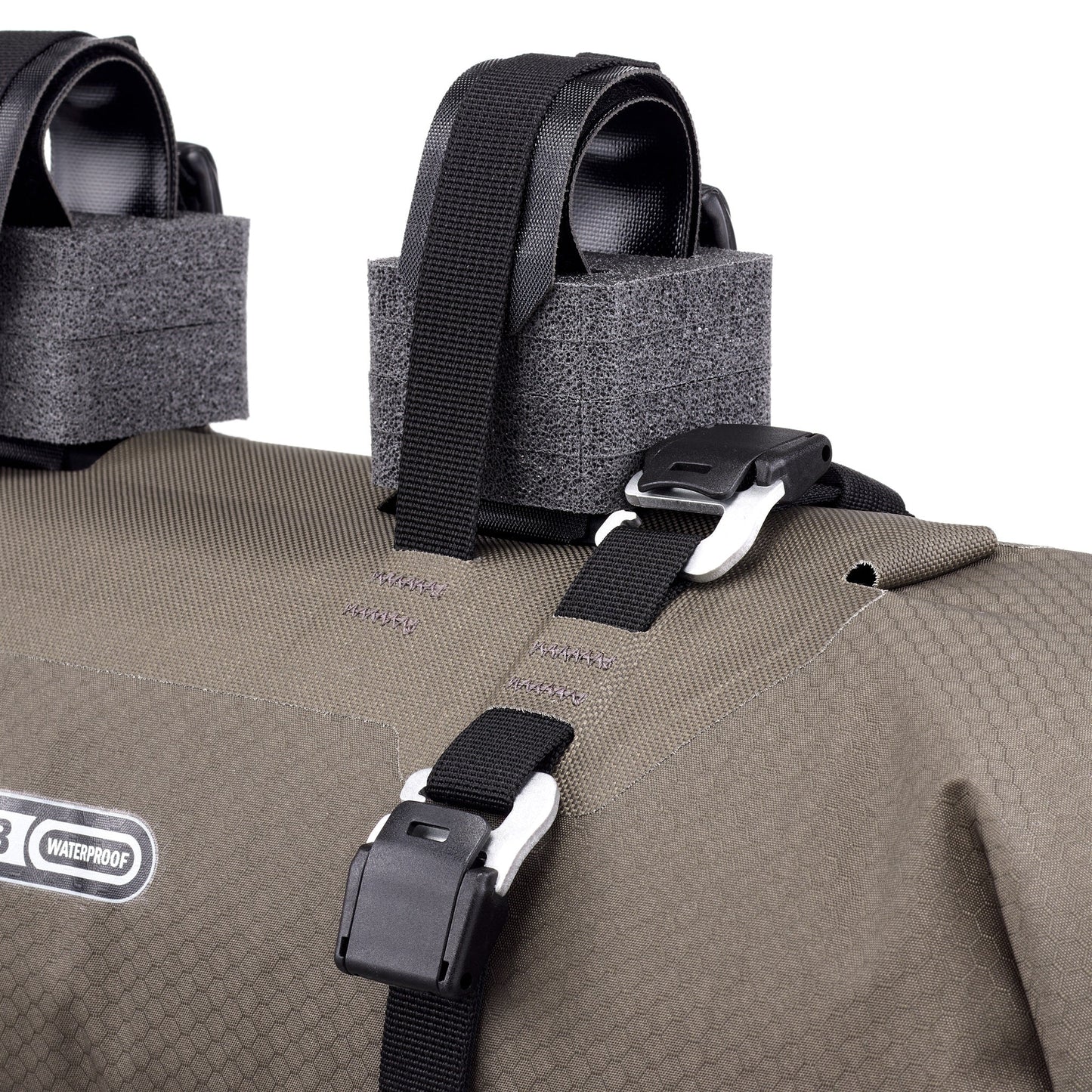 Handlebar : sacoche de guidon imperméable roll‑top – Sable foncé