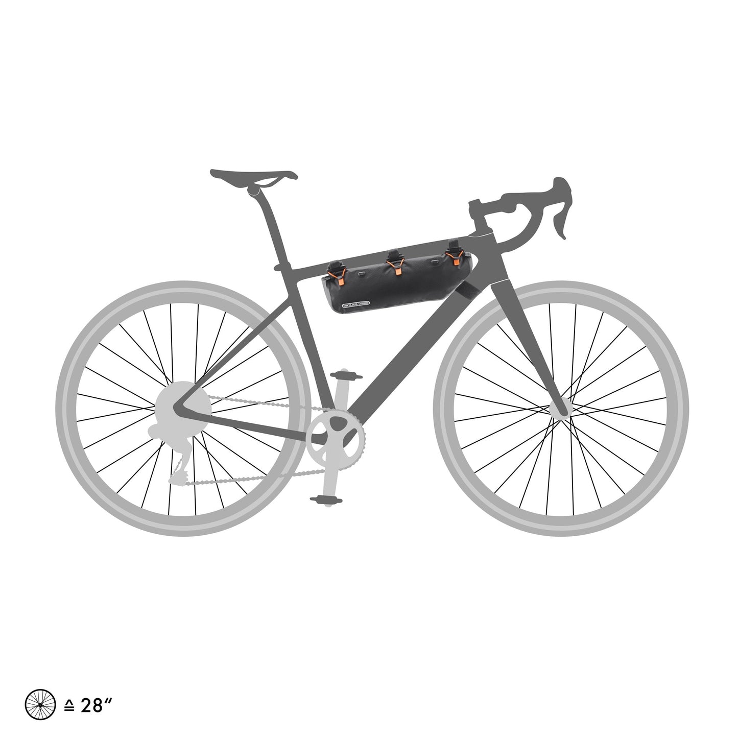 FramePack : sac de cadre roll‑top – Black matt