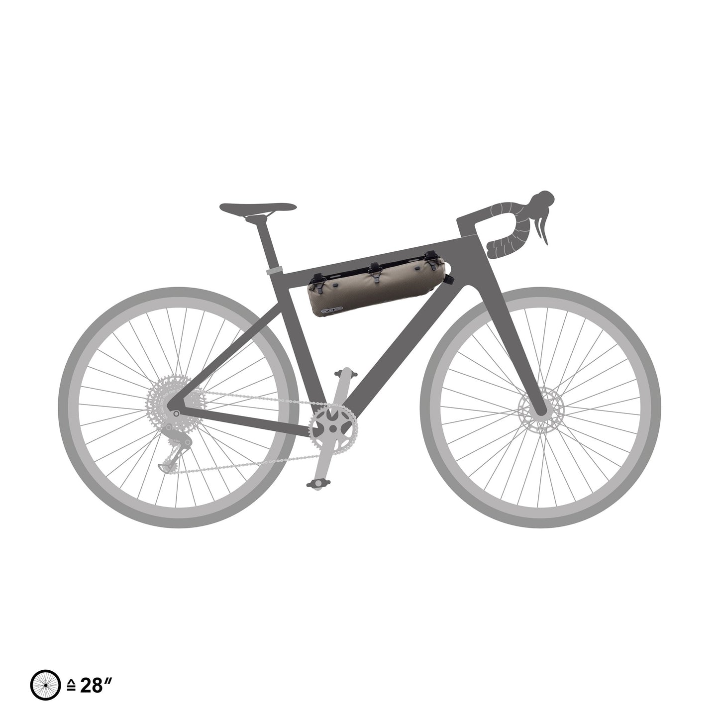 FramePack : sac de cadre roll‑top – Black matt