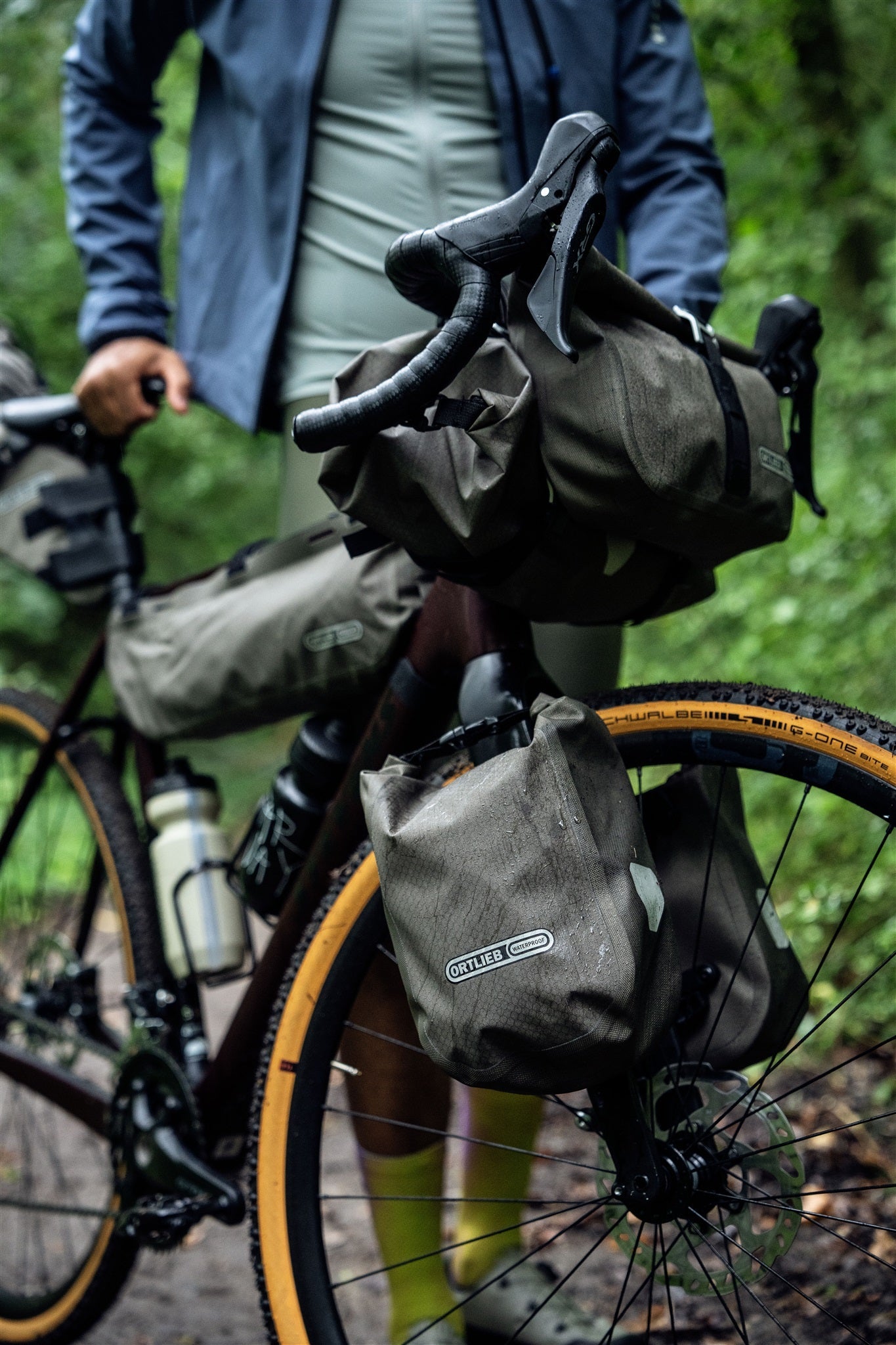 Fork – sacoche de porte-bagages roll‑top Sable foncé