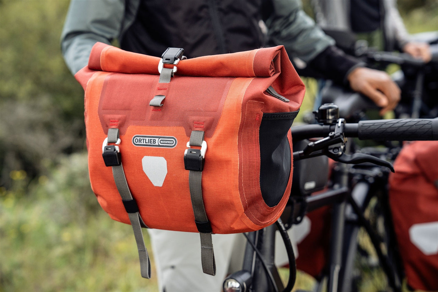 Handlebar : sacoche de guidon roll‑top – Noir