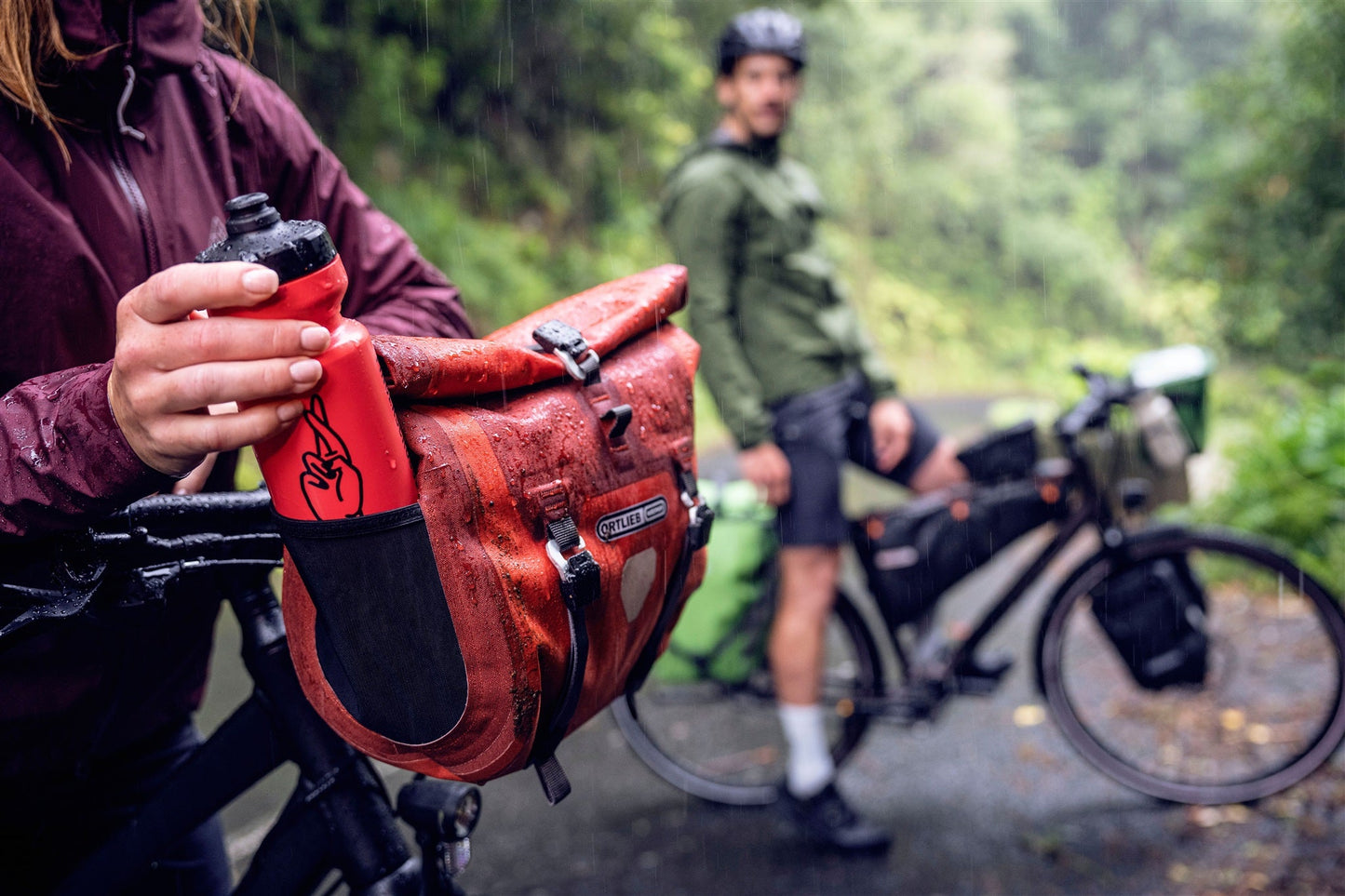 Handlebar : sacoche de guidon roll‑top – Noir