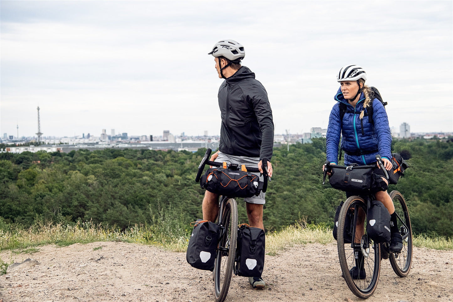 Handlebar : sacoche de guidon imperméable roll‑top – Sable foncé