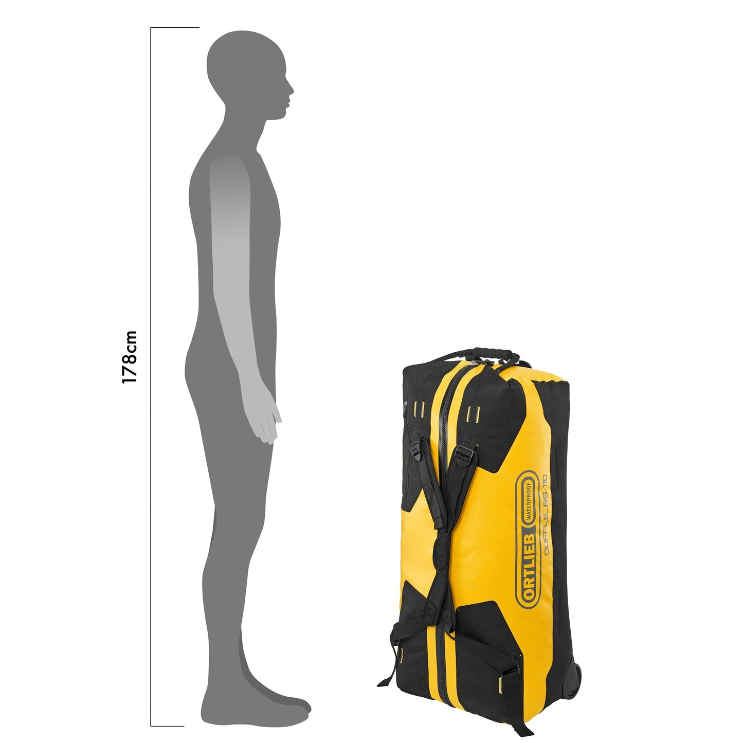 Sac Duffle Rs | imperméable roll‑top Sun yellow