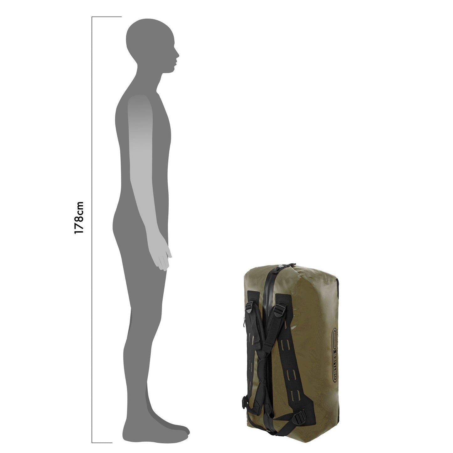 Duffle – sac imperméable Sun yellow - black