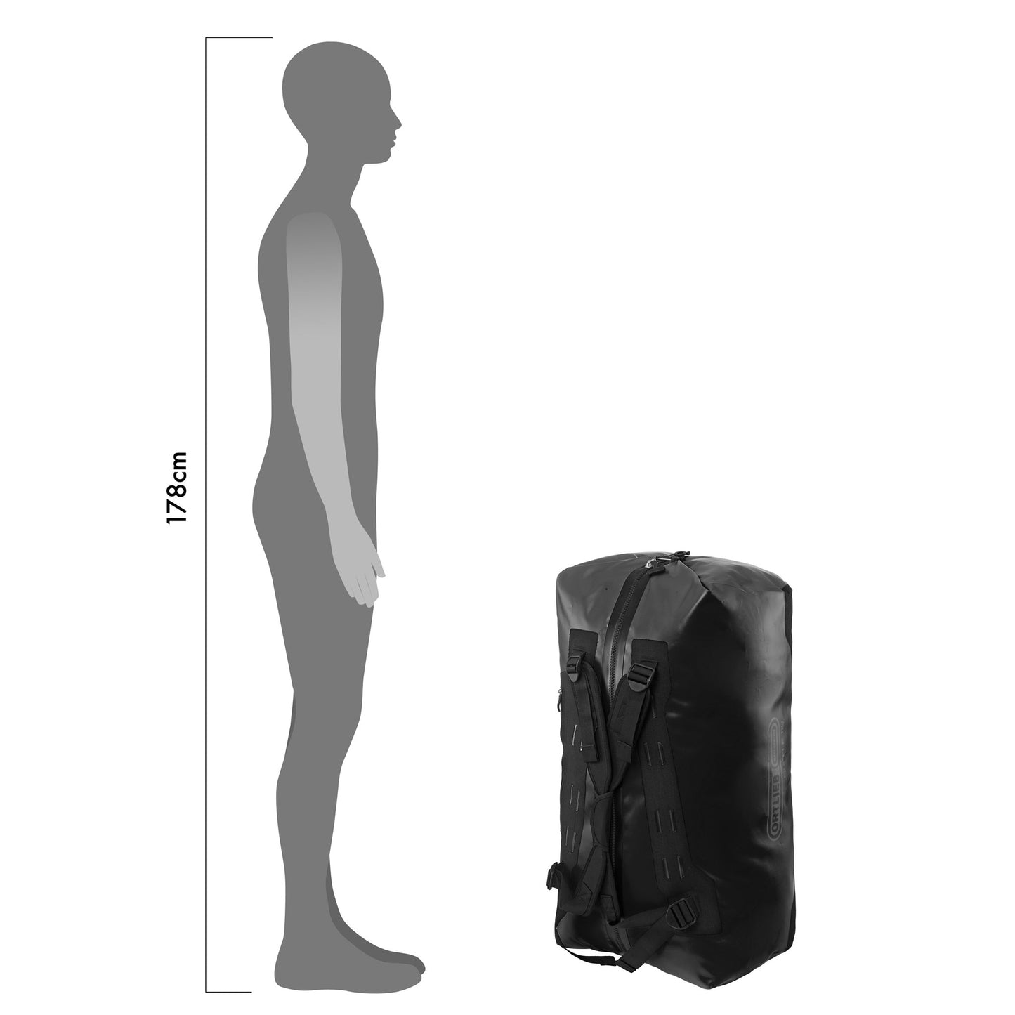 Duffle – sac imperméable Sun yellow - black