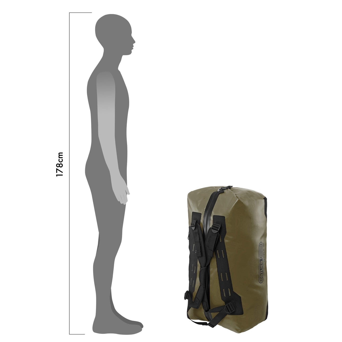 Duffle – sac imperméable Sun yellow - black