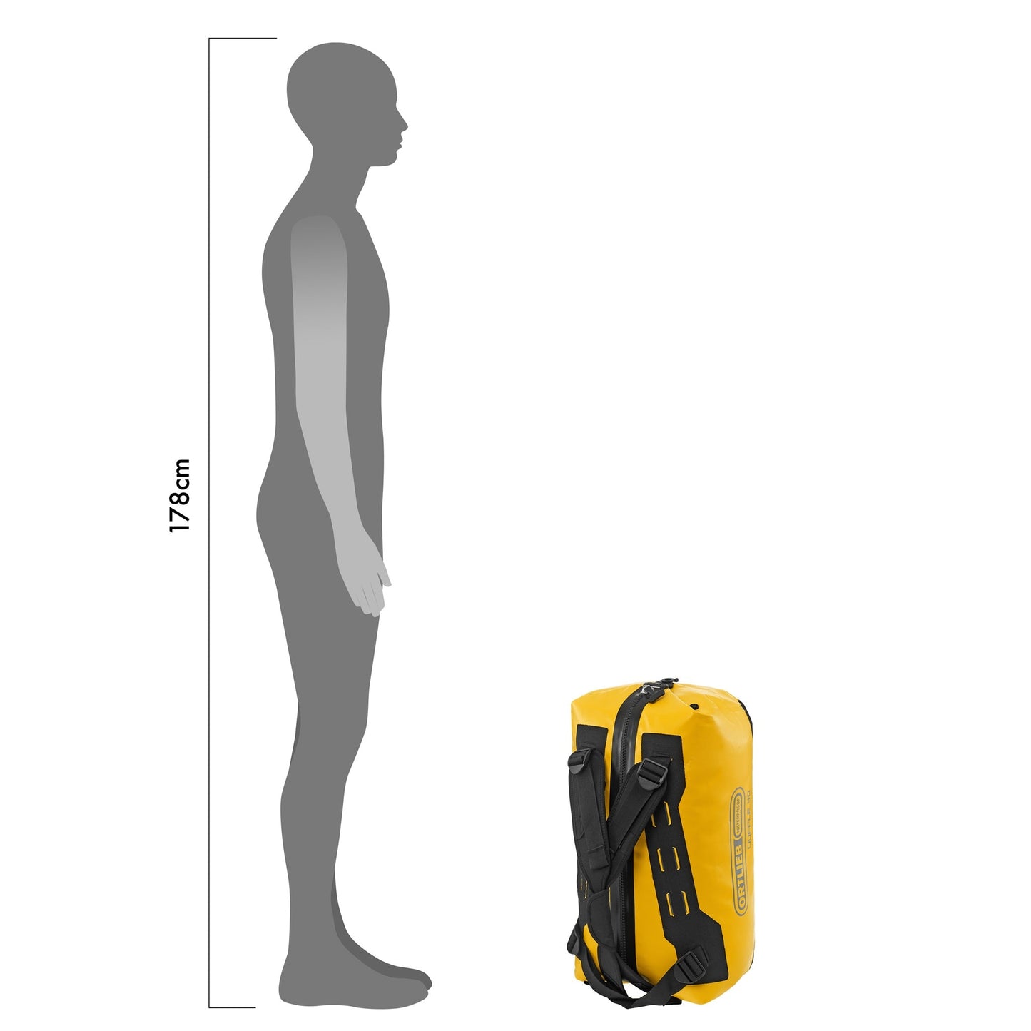 Duffle – sac imperméable Sun yellow - black