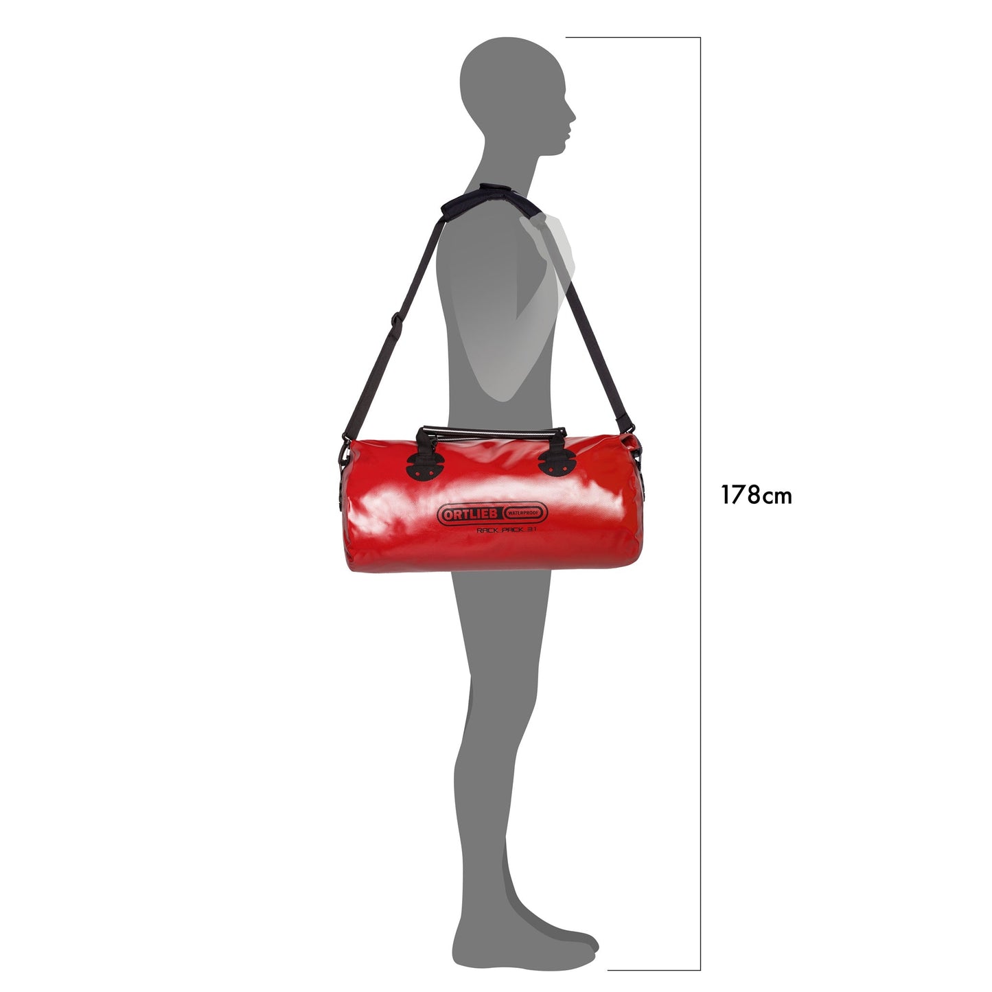 Édition imperméable roll‑top RackPack – sac Vert olive