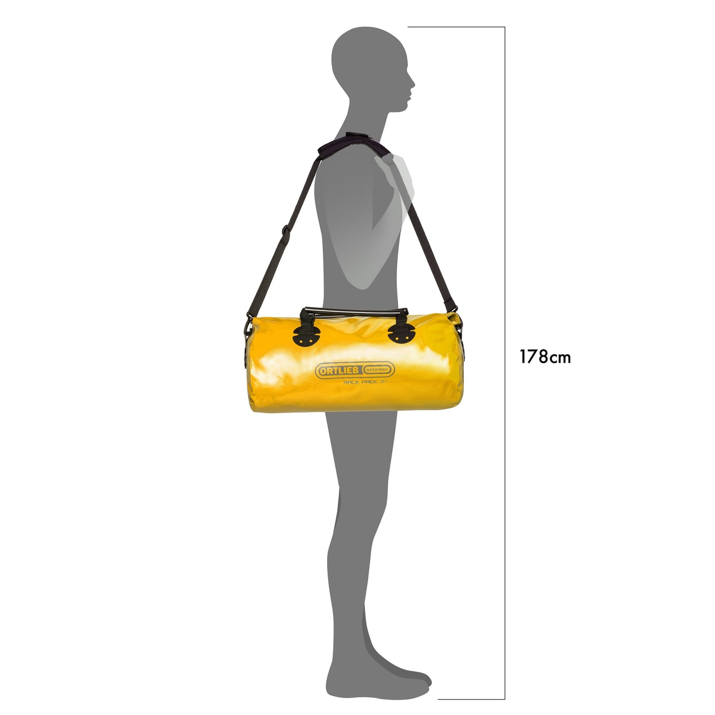 Édition imperméable roll‑top RackPack – sac Vert olive