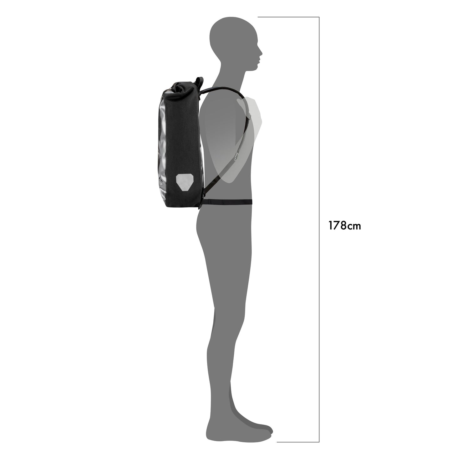 Messenger Pro : sac à dos roll‑top