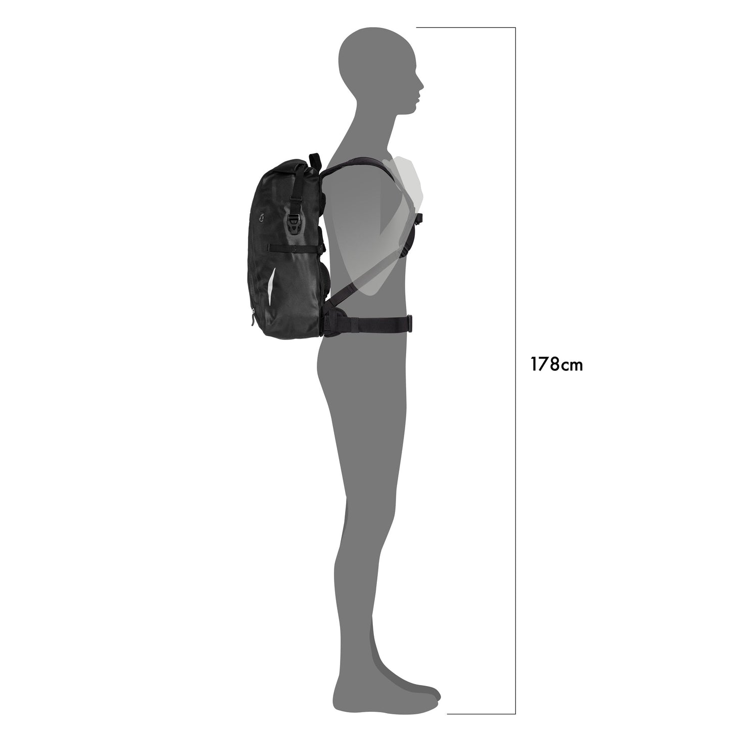 Packman – sac à dos roll‑top Bleu pétrole
