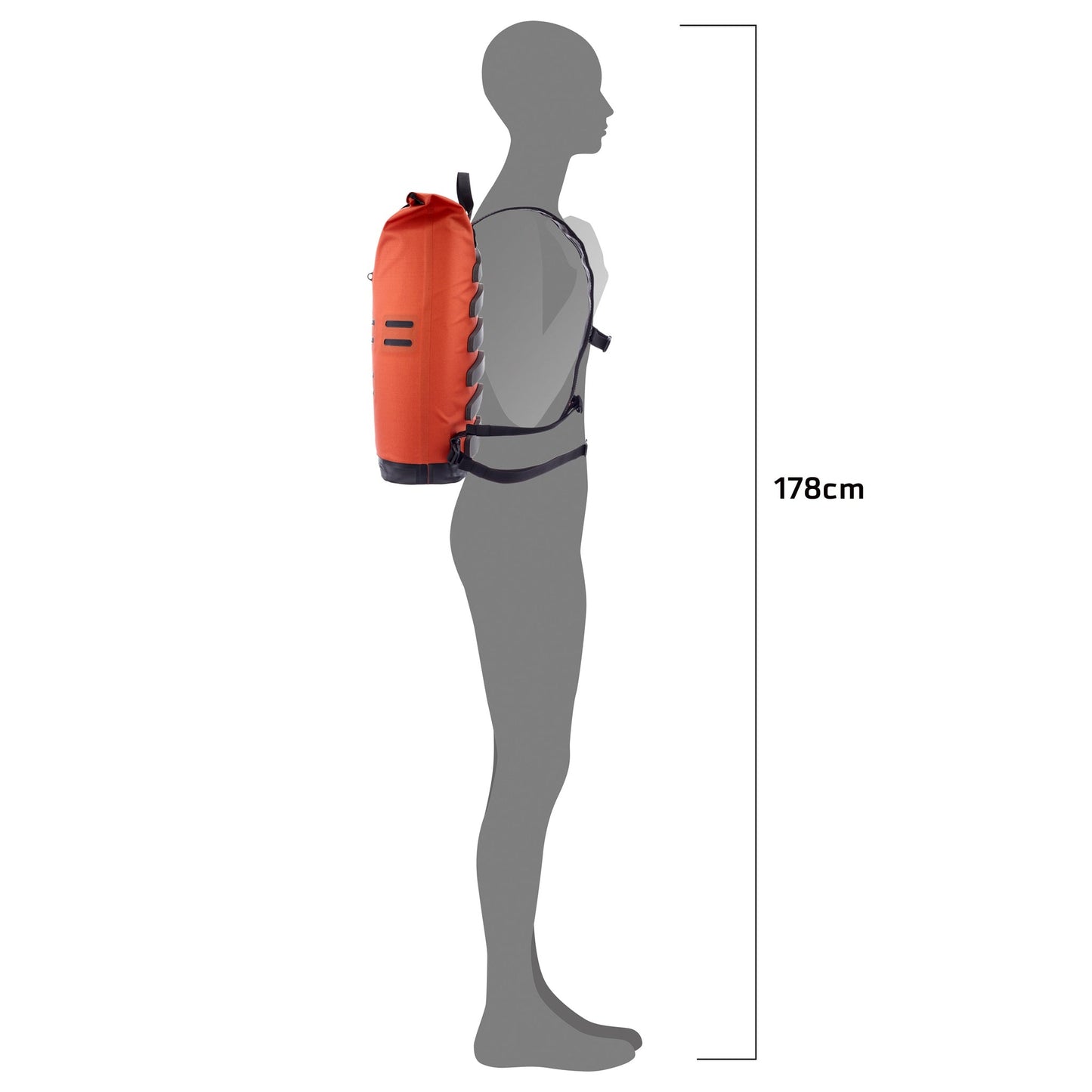 Commuter Daypack – sac à dos imperméable roll‑top urbain Atlantis green