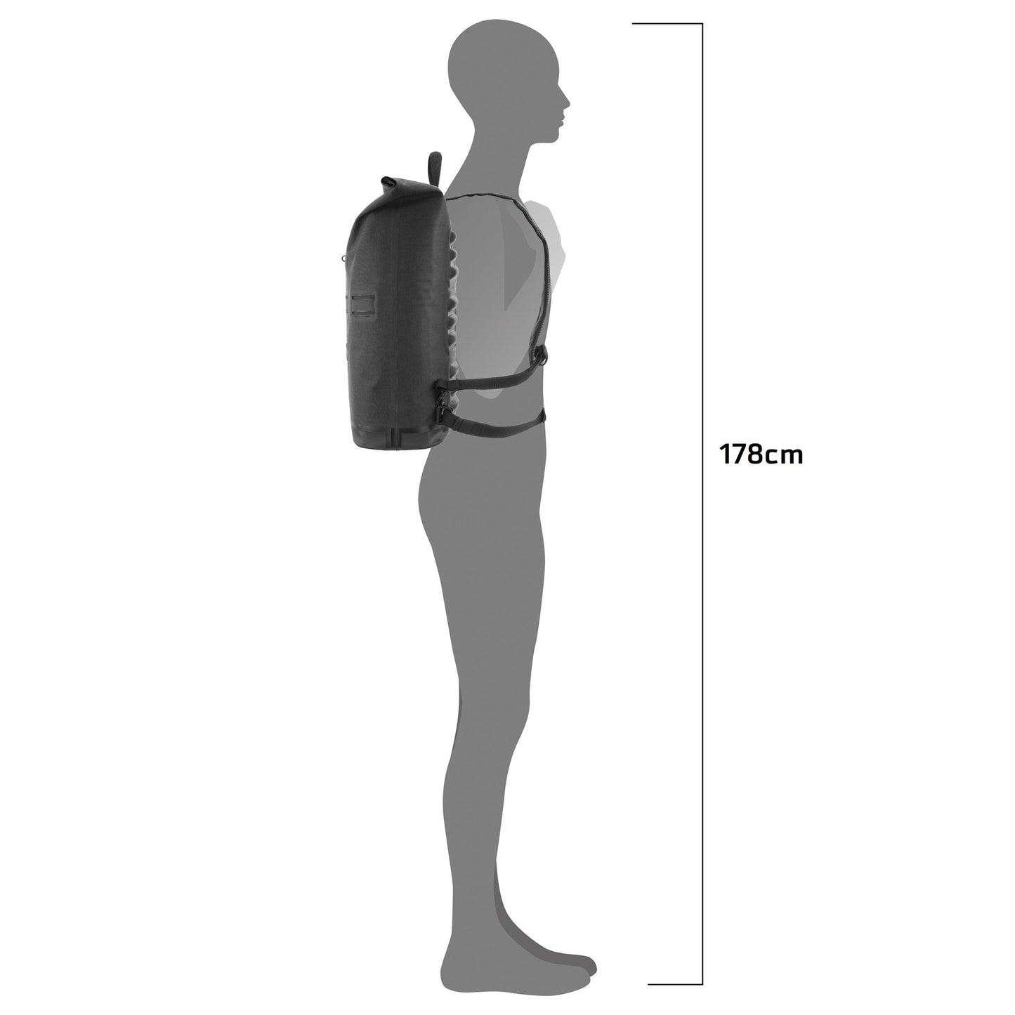 Édition imperméable roll‑top urbain Commuter Daypack – sac à dos Ash rose