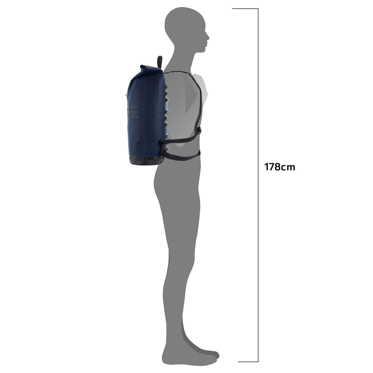 Édition imperméable roll‑top urbain Commuter Daypack – sac à dos Ash rose