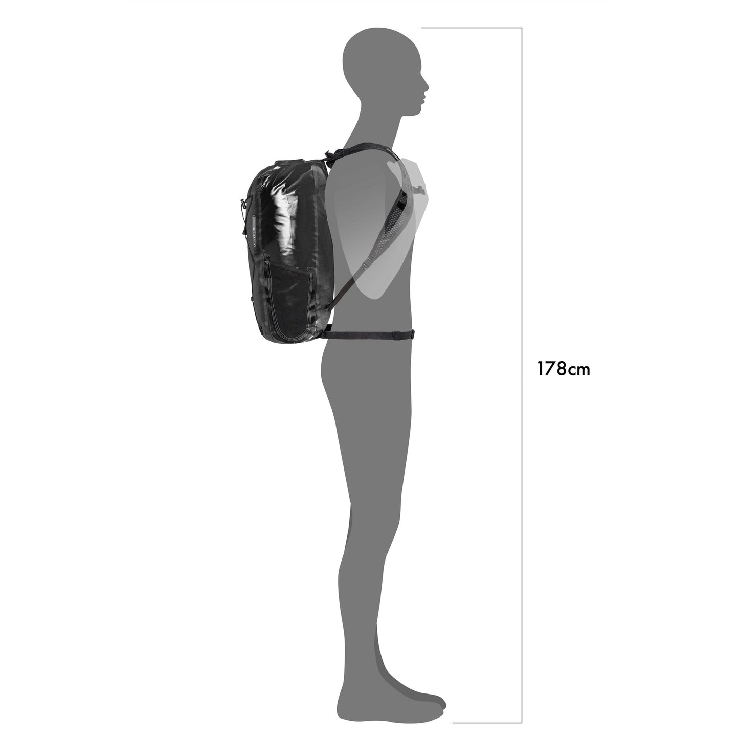 Light sac à dos (imperméable roll‑top)