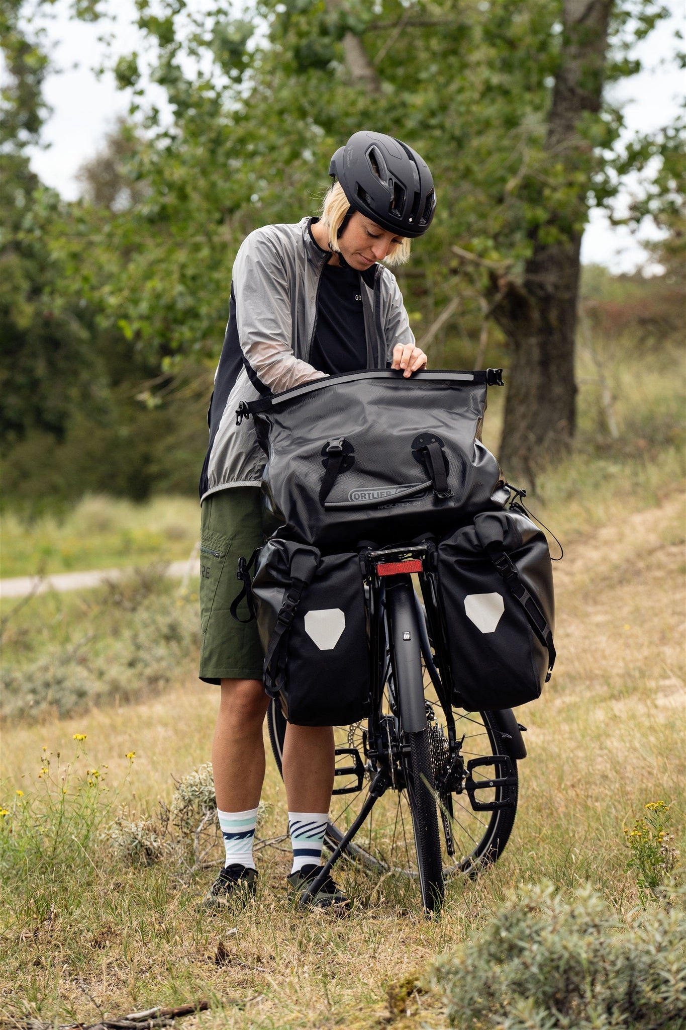 Édition imperméable roll‑top RackPack – sac Vert olive