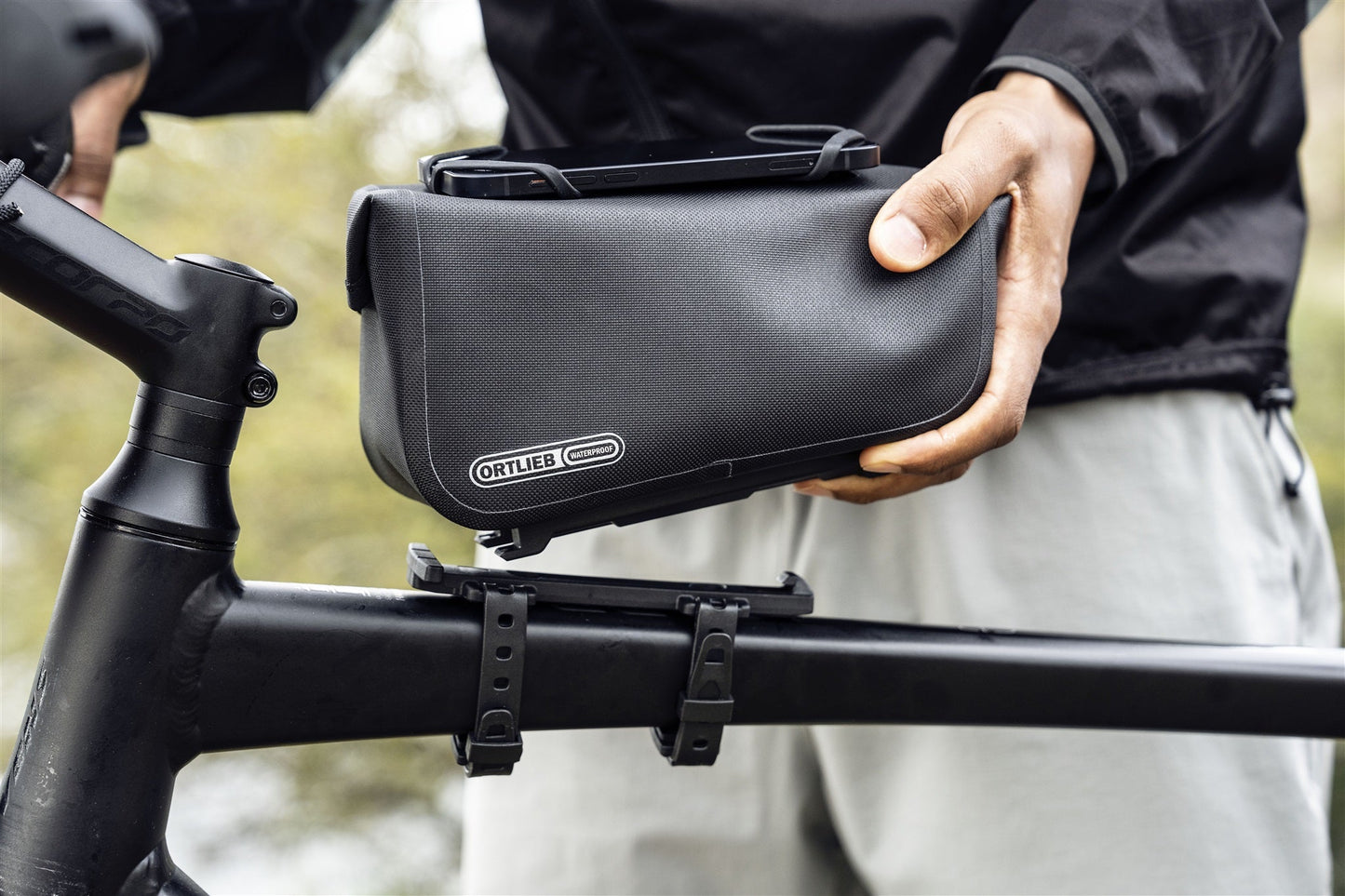 Toptube : sac de cadre imperméable – Noir
