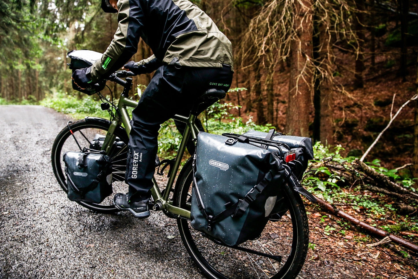 Sacoche de porte-bagages BackRoll | imperméable QL2.1 roll‑top Asphalt - black