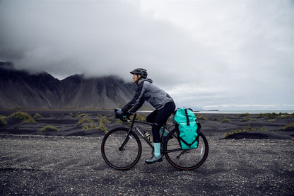 BackRoll – sacoche de porte-bagages imperméable QL2.1 roll‑top Lagoon - black