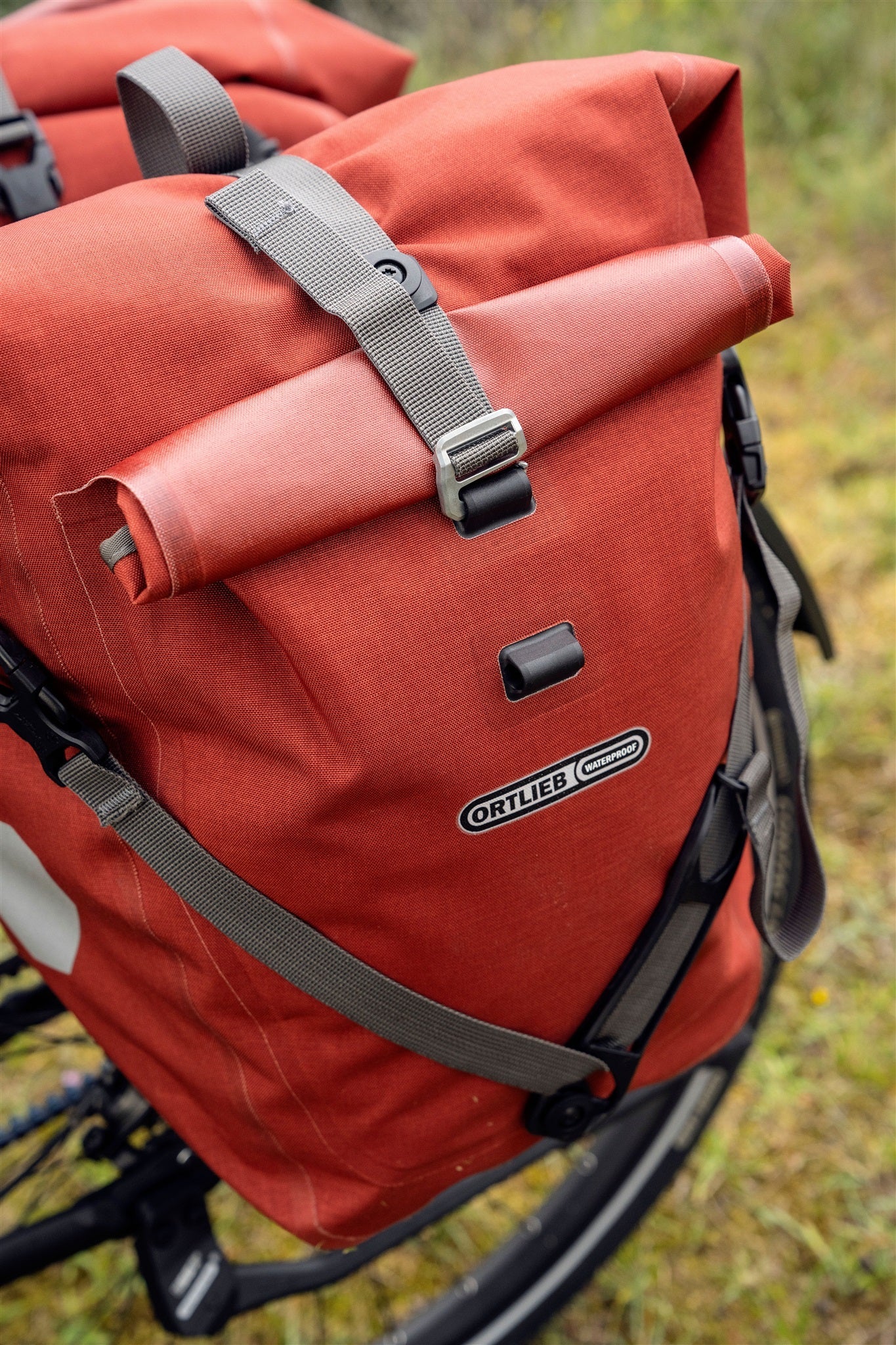 BackRoll sacoche de porte-bagages Denim (imperméable QL2.1 roll‑top)