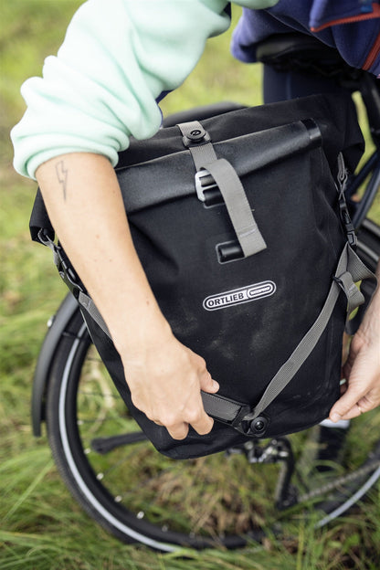BackRoll sacoche de porte-bagages Denim (imperméable QL2.1 roll‑top)
