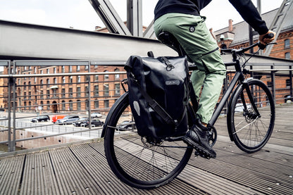 BackRoll – sacoche de porte-bagages imperméable QL2.1 roll‑top Lagoon - black