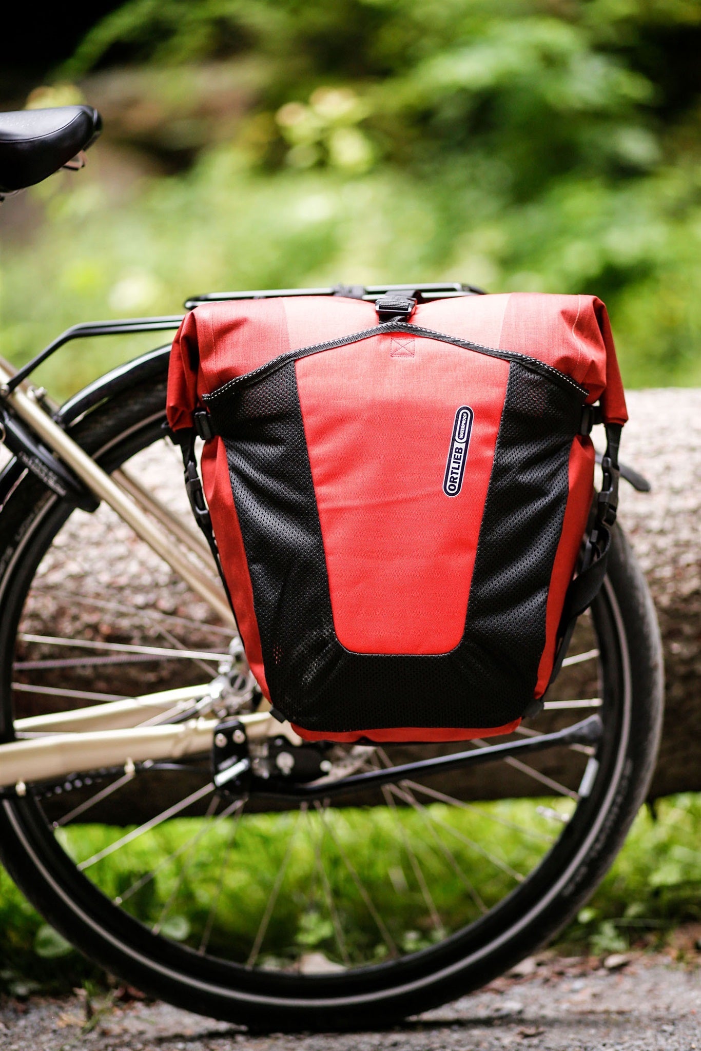 BackRoll : sacoche de porte-bagages QL2.1 roll‑top – Granite - black