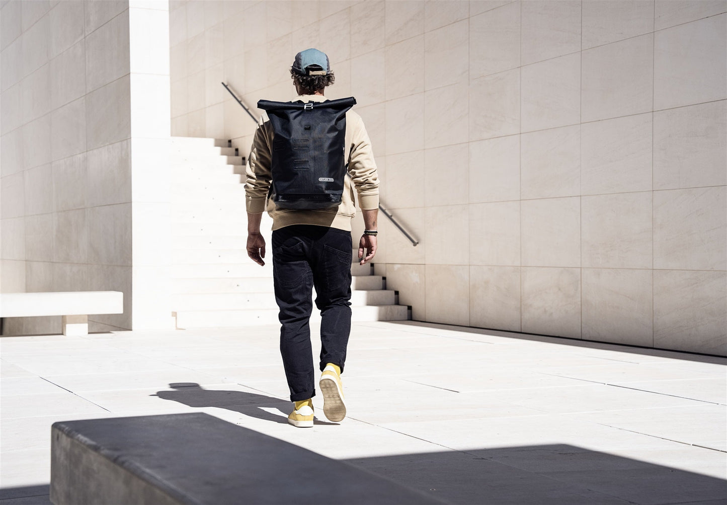 Commuter Daypack – sac à dos imperméable roll‑top urbain Atlantis green