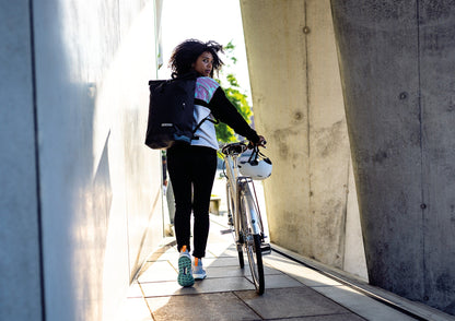 Commuter Daypack – sac à dos imperméable roll‑top urbain Atlantis green