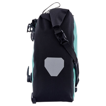BackRoll – sacoche de porte-bagages imperméable QL2.1 roll‑top Lagoon - black