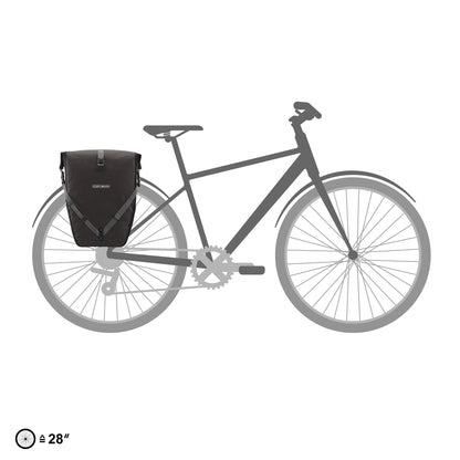 Édition imperméable QL2.1 roll‑top BackRoll – sacoche de porte-bagages Dusk blue - denim