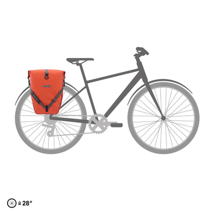 Édition imperméable QL2.1 roll‑top BackRoll – sacoche de porte-bagages Dusk blue - denim